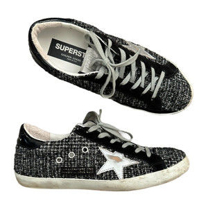 Golden Goose Limited Edition Boucle Black White Superstar Sneakers Private EDT